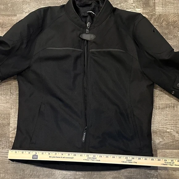Men's Reax Alta Black Performance Moto Jacket Size XL